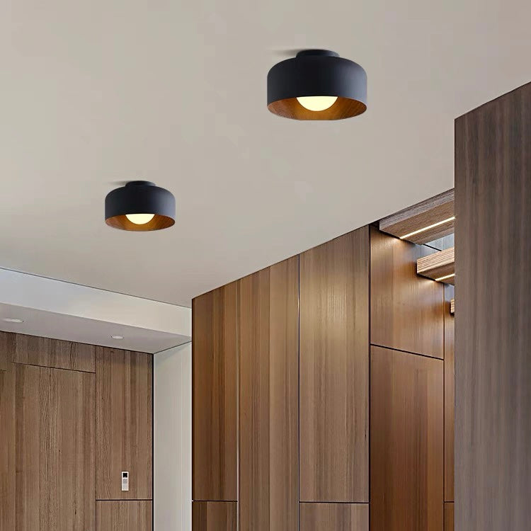 Minimalist Flush Mount Ceiling Light | D8.66 in × H5.12 in | Modern LED Fixture | Brick by Brick