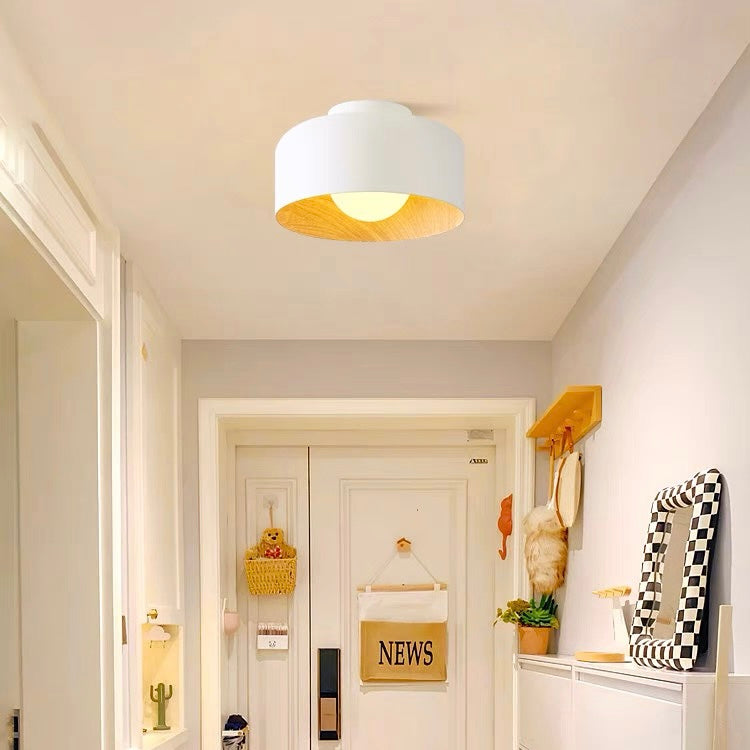 Minimalist Flush Mount Ceiling Light | D8.66 in × H5.12 in | Modern LED Fixture | Brick by Brick