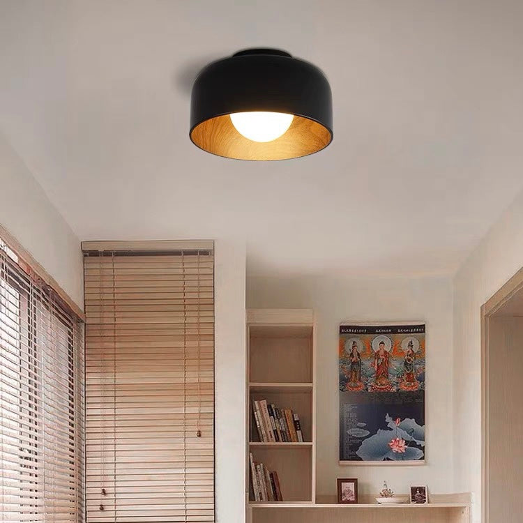 Minimalist Flush Mount Ceiling Light | D8.66 in × H5.12 in | Modern LED Fixture | Brick by Brick