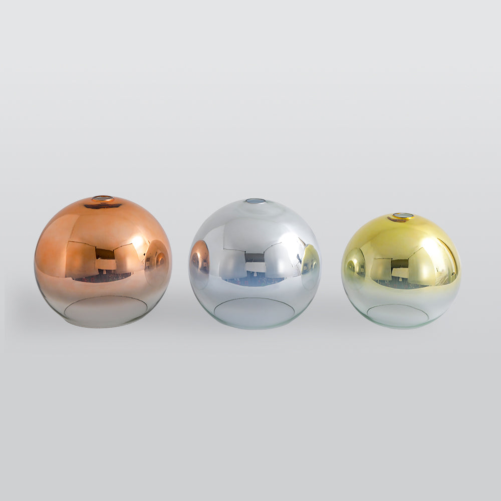 Modern Glass Globe Pendant Light | 5.9 - 15.8 in | Gradient Shade | Multiple Sizes & Finishes | LED | Brick by Brick
