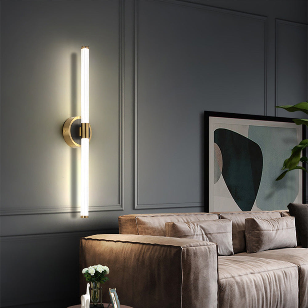 Mirror-Front Vanity Wall Lamp | 21.4 / 25.3 x 3.9 x 2.6 in | Leigh Cooper Black | Contemporary LED | Brick by Brick