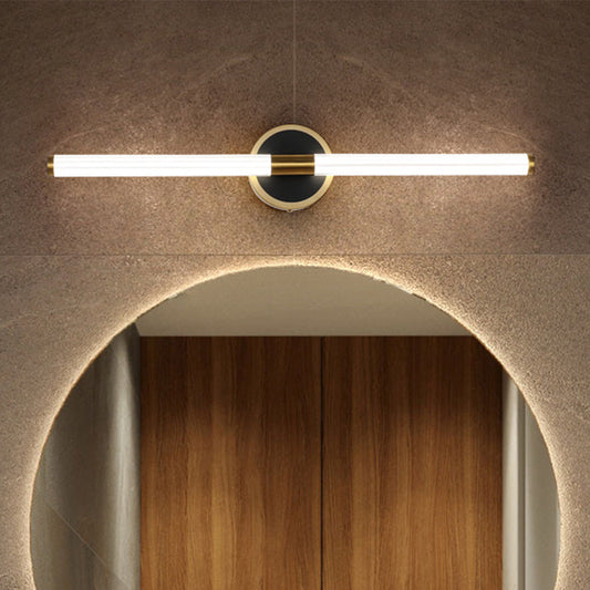 Mirror-Front Vanity Wall Lamp | 21.4 / 25.3 x 3.9 x 2.6 in | Leigh Cooper Black | Contemporary LED | Brick by Brick