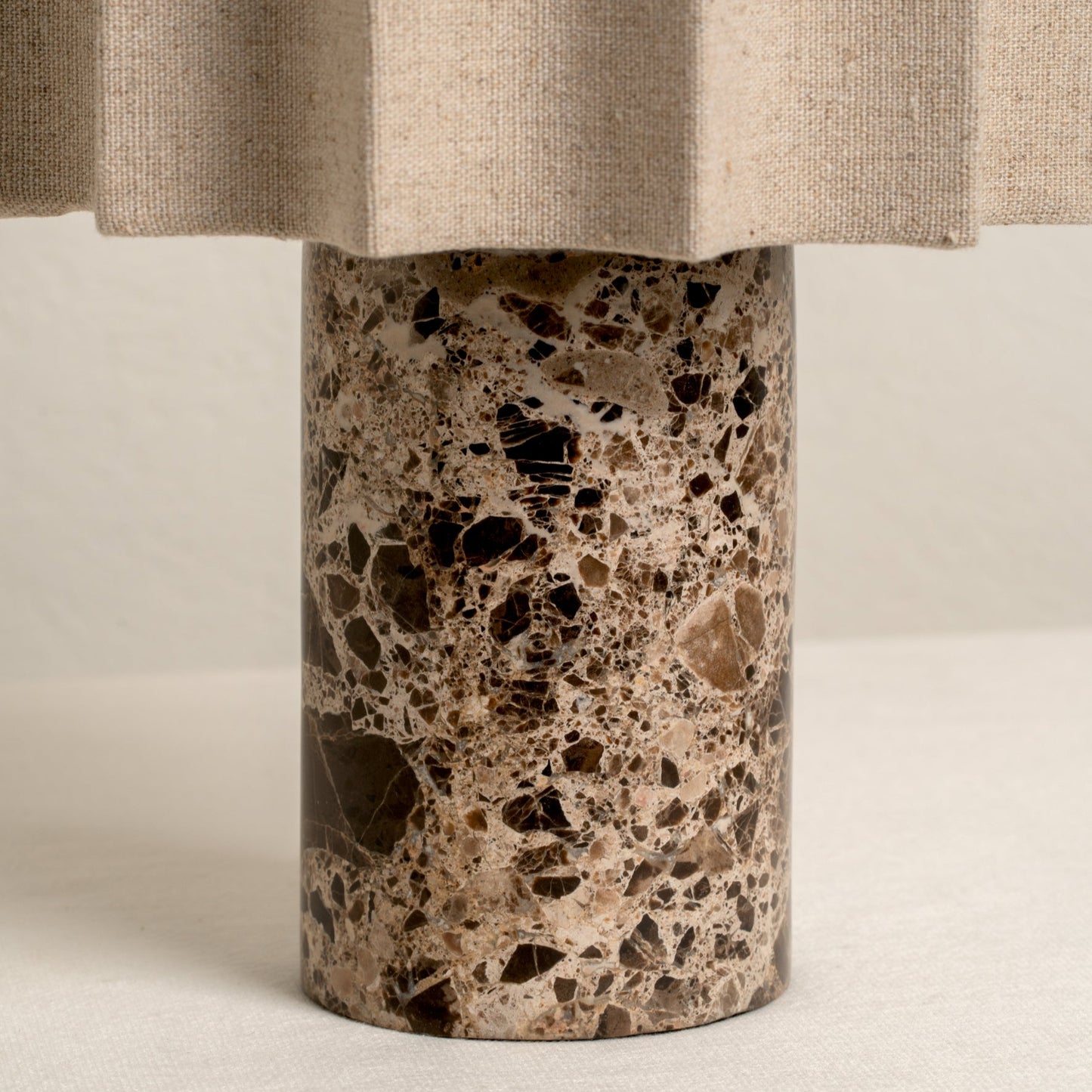Malli Table Lamp | Cordless & Rechargeable | Bedside Light | Spanish Morola Marble | Touch Dimming | Brick by Brick London 2