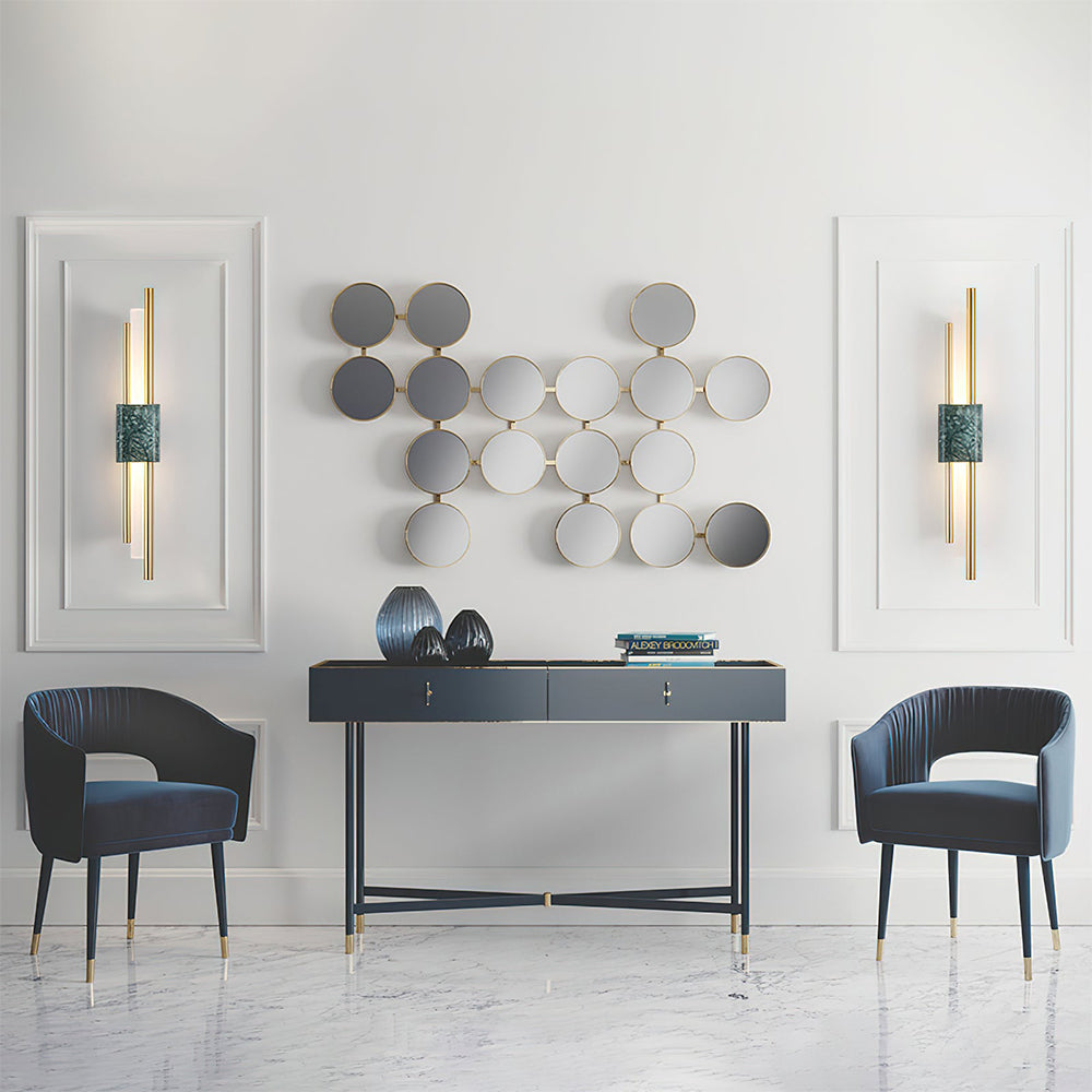 Marble LED Wall Light | Contemporary Wall Sconce | 45/60cm Energy-Efficient Design | Brick by Brick London 8