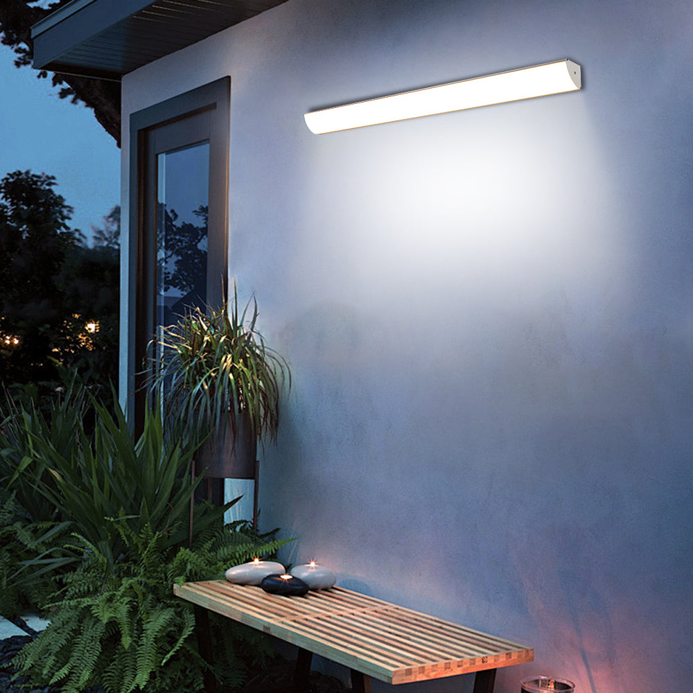 Outdoor LED Wall Light | 23.6–59 x 2 in | Minimalist Aluminum & PVC | IP65 Waterproof | Energy-Saving Fixture | Brick by Brick