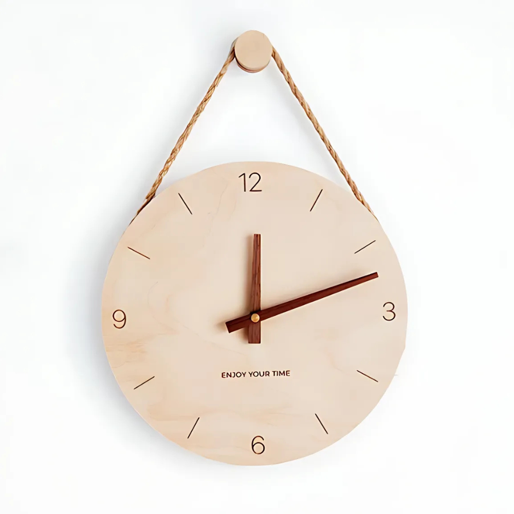 Minimalist Rope Wood Wall Clock | 12 Modern Wall Decor | Silent Movement | Natural Finish | Brick by Brick London
Large Minimalist Wall Clock | 12 Wooden Design | Silent Movement | Modern Home Decor | Perfect for Living Spaces | Brick by Brick London 0