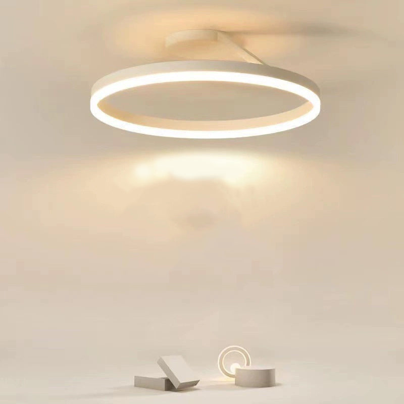 Modern Circle Ceiling Light | 19.7 x 6.3 in | LED Flush Mount Ceiling Light | Metal & Acrylic LED Fixture | Brick by Brick