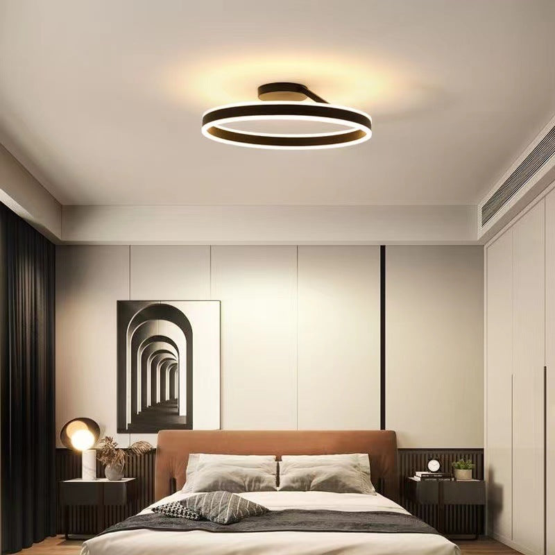 Modern Circle Ceiling Light | 19.7 x 6.3 in | LED Flush Mount Ceiling Light | Metal & Acrylic LED Fixture | Brick by Brick