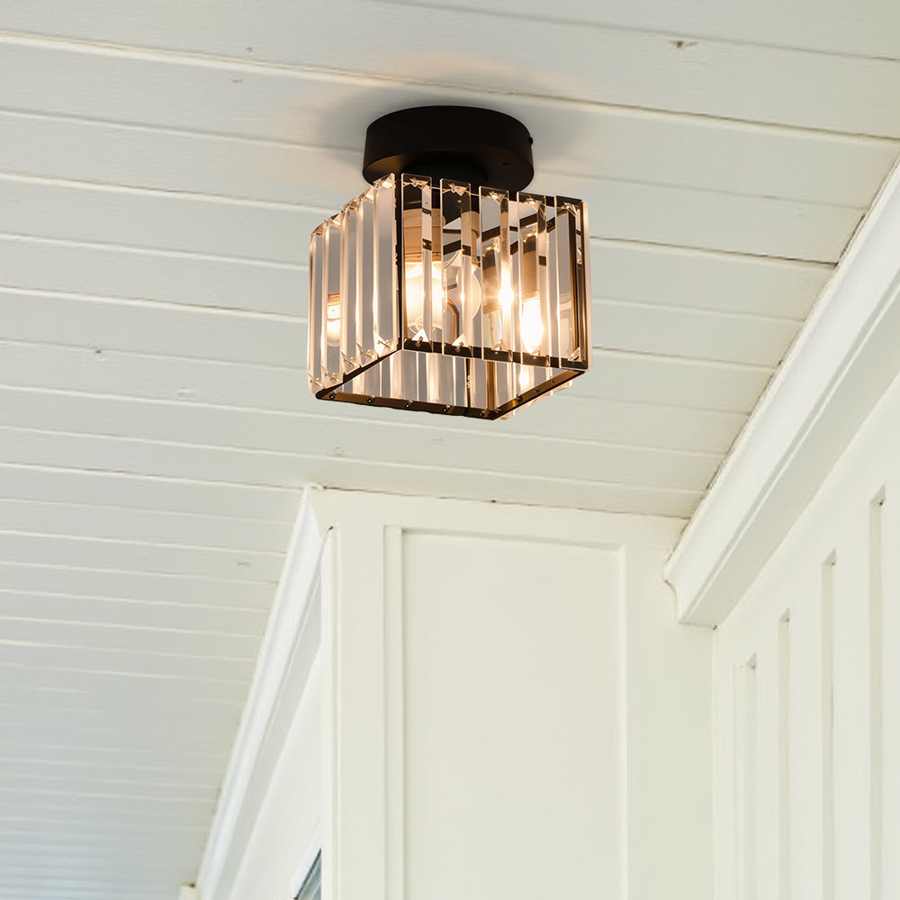 Modern Black Flush Mount Ceiling Light | Stylish Hallway Fixture | Brass & Crystal | 5-10 sqm | Brick by Brick London
Sleek Flush Mount Ceiling Light | Modern Black Brass & Crystal Fixture | Ideal for Hallways | 5-10 sqm | Brick by Brick London 5
