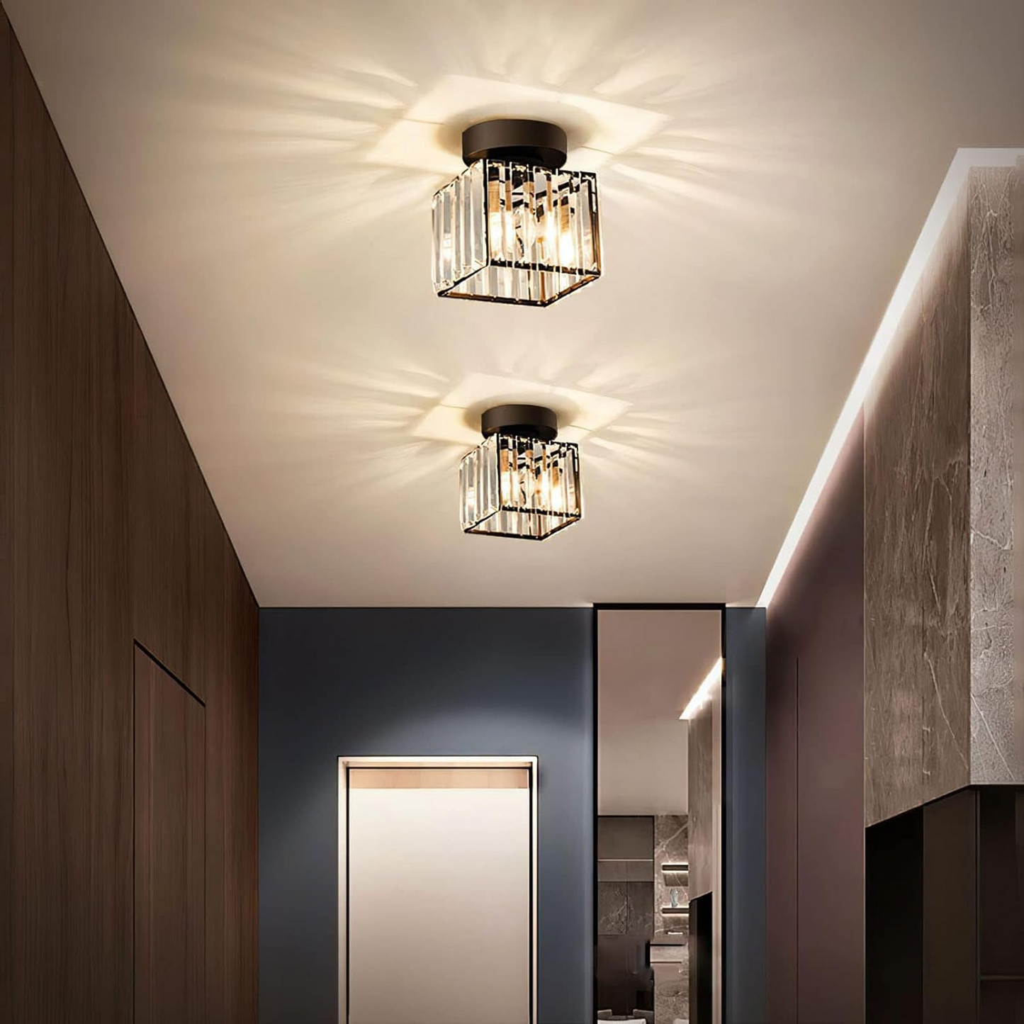 Modern Black Flush Mount Ceiling Light | Stylish Hallway Fixture | Brass & Crystal | 5-10 sqm | Brick by Brick London
Sleek Flush Mount Ceiling Light | Modern Black Brass & Crystal Fixture | Ideal for Hallways | 5-10 sqm | Brick by Brick London 6