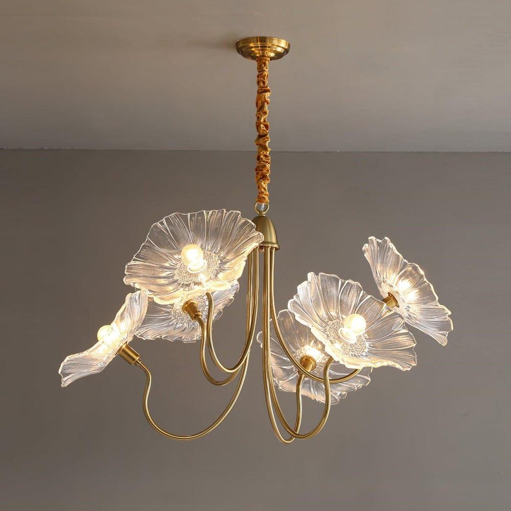 Modern Lotus Leaf Glass Chandelier | Elegant Dining Room Light | 21.65 Adjustable Murano Glass | Brick by Brick London
Chandelier Light | Modern Lotus Leaf Design | 21.65 Adjustable Glass Fixture | Ideal for Dining Room | Brick by Brick London 3