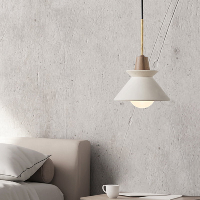 Modern White Bowl Shade LED Ceiling Light | Elegant Cement Fixture | Stylish Dining Room & Living Room Decor | Durable 10 x 8 Design | Brick by Brick London 2