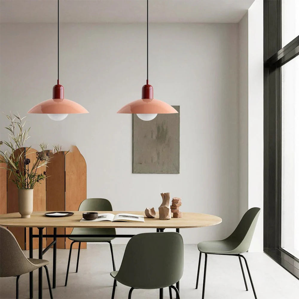 Colorful Dome Pendant Light | Dia 11.8 in | Modern LED G9 | Adjustable Cord | Brick by Brick