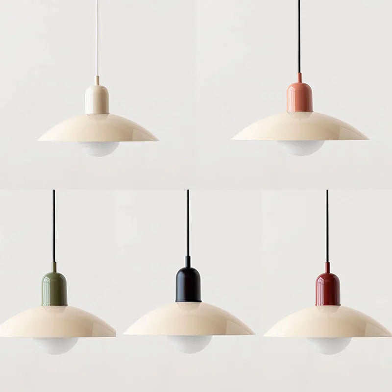 Colorful Dome Pendant Light | Dia 11.8 in | Modern LED G9 | Adjustable Cord | Brick by Brick