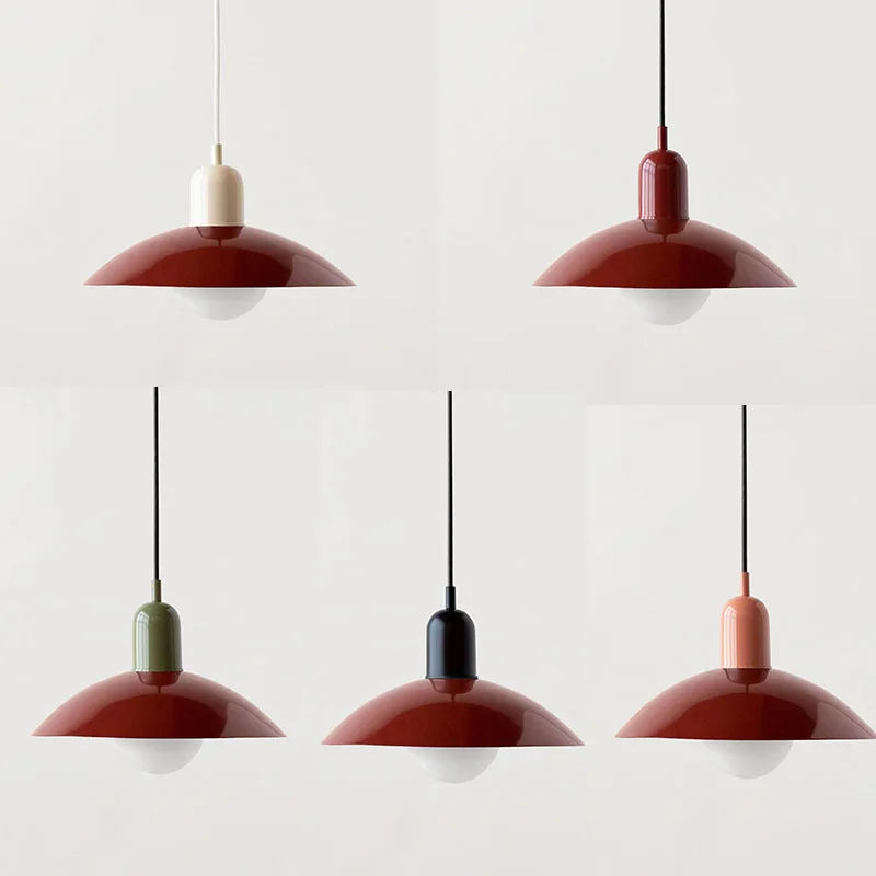 Colorful Dome Pendant Light | Dia 11.8 in | Modern LED G9 | Adjustable Cord | Brick by Brick