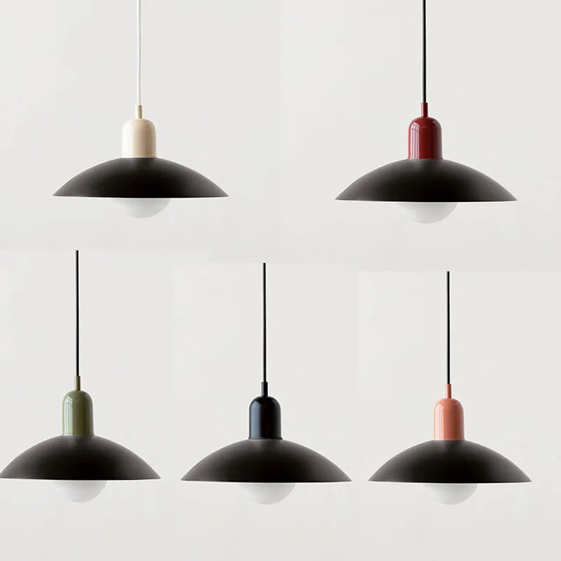 Colorful Dome Pendant Light | Dia 11.8 in | Modern LED G9 | Adjustable Cord | Brick by Brick