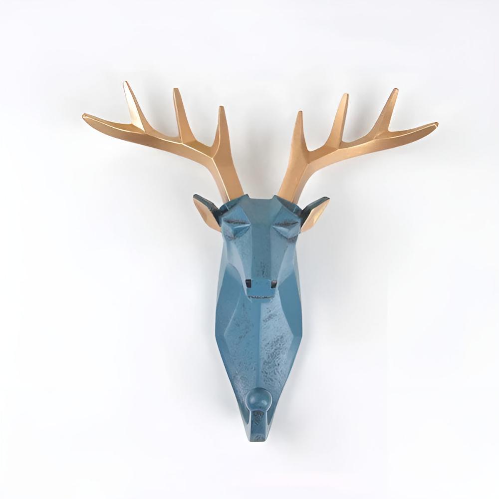 Resin Animal Wall Hook | Deer/Elephant/Unicorn | Onyx/Gold/Ivory | Durable & Decorative | Brick by Brick