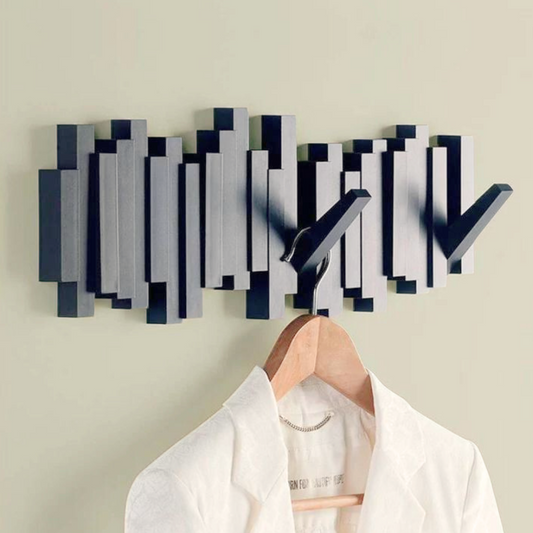 Elegant Piano-Style Coat Rack | Wall-Mounted | Artistic & Functional Entryway Accent | Brick by Brick