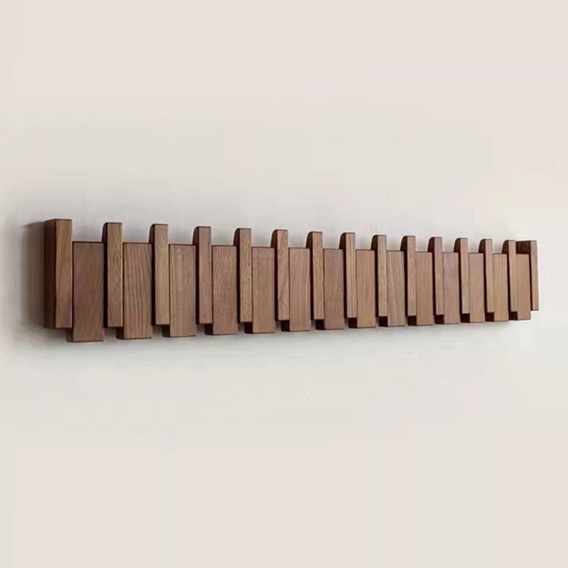 Decorative Coat Rack | 5.91 in | Modern Wall-Mounted Storage | Premium Wood Design | Brick by Brick