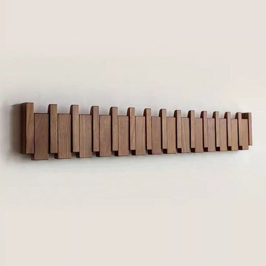 Decorative Coat Rack | 5.91 in | Modern Wall-Mounted Storage | Premium Wood Design | Brick by Brick