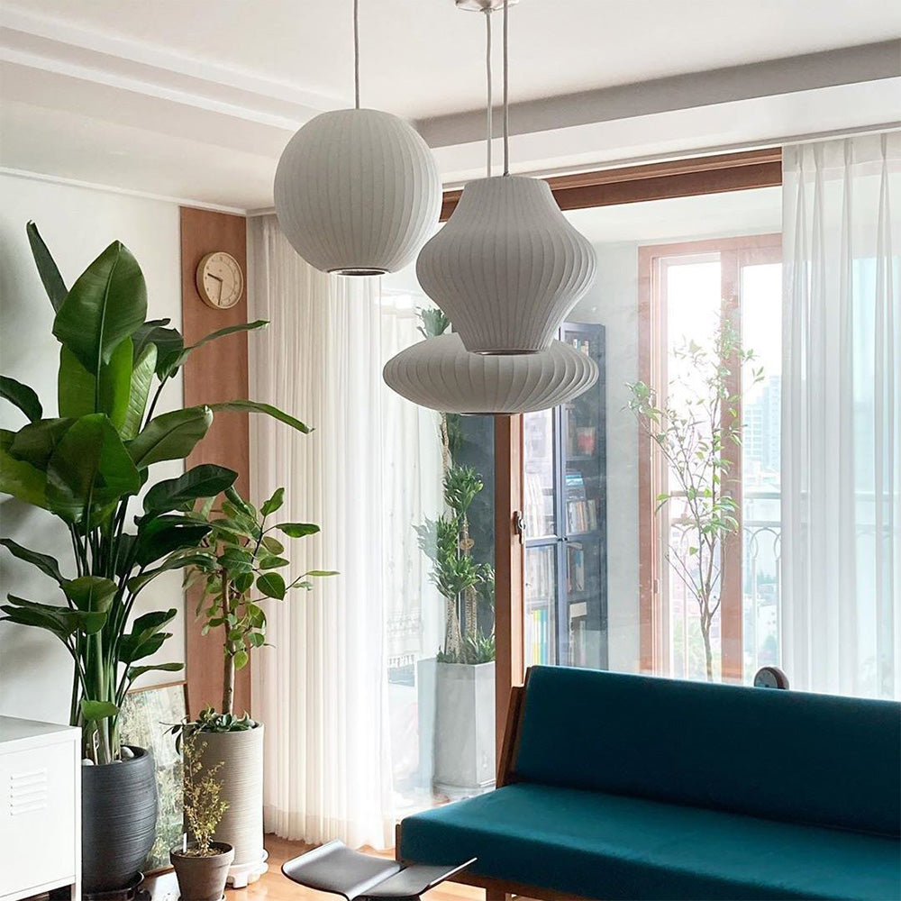 Scandinavian Pendant Light | Minimalist White Saucer Shade | Cozy Indoor Lighting | Brick by Brick