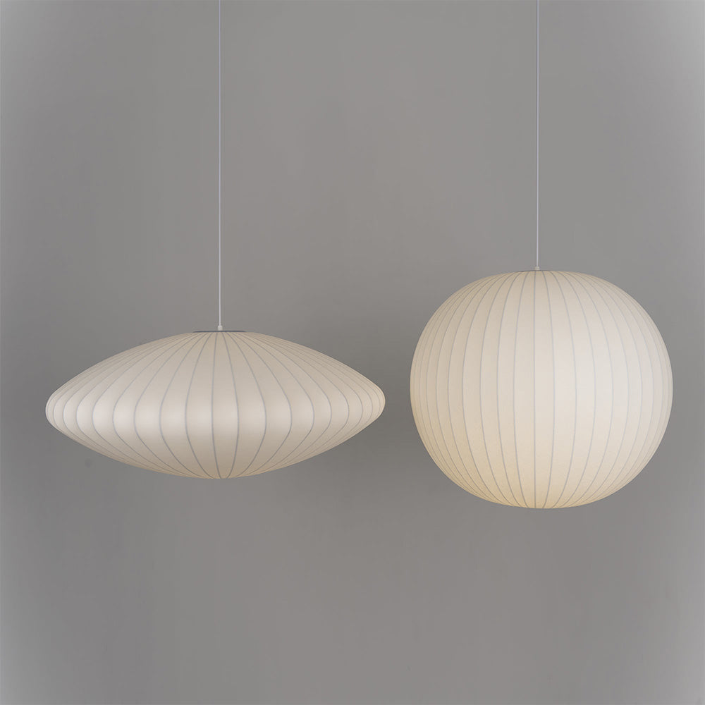 Scandinavian Pendant Light | Minimalist White Saucer Shade | Cozy Indoor Lighting | Brick by Brick