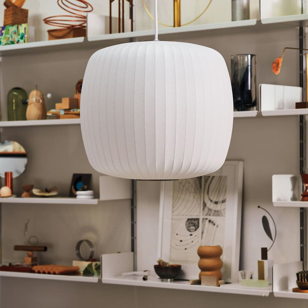 Scandinavian Pendant Light | Minimalist White Saucer Shade | Cozy Indoor Lighting | Brick by Brick