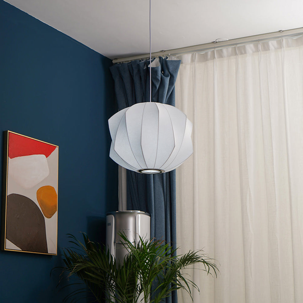 Scandinavian Pendant Light | Minimalist White Saucer Shade | Cozy Indoor Lighting | Brick by Brick