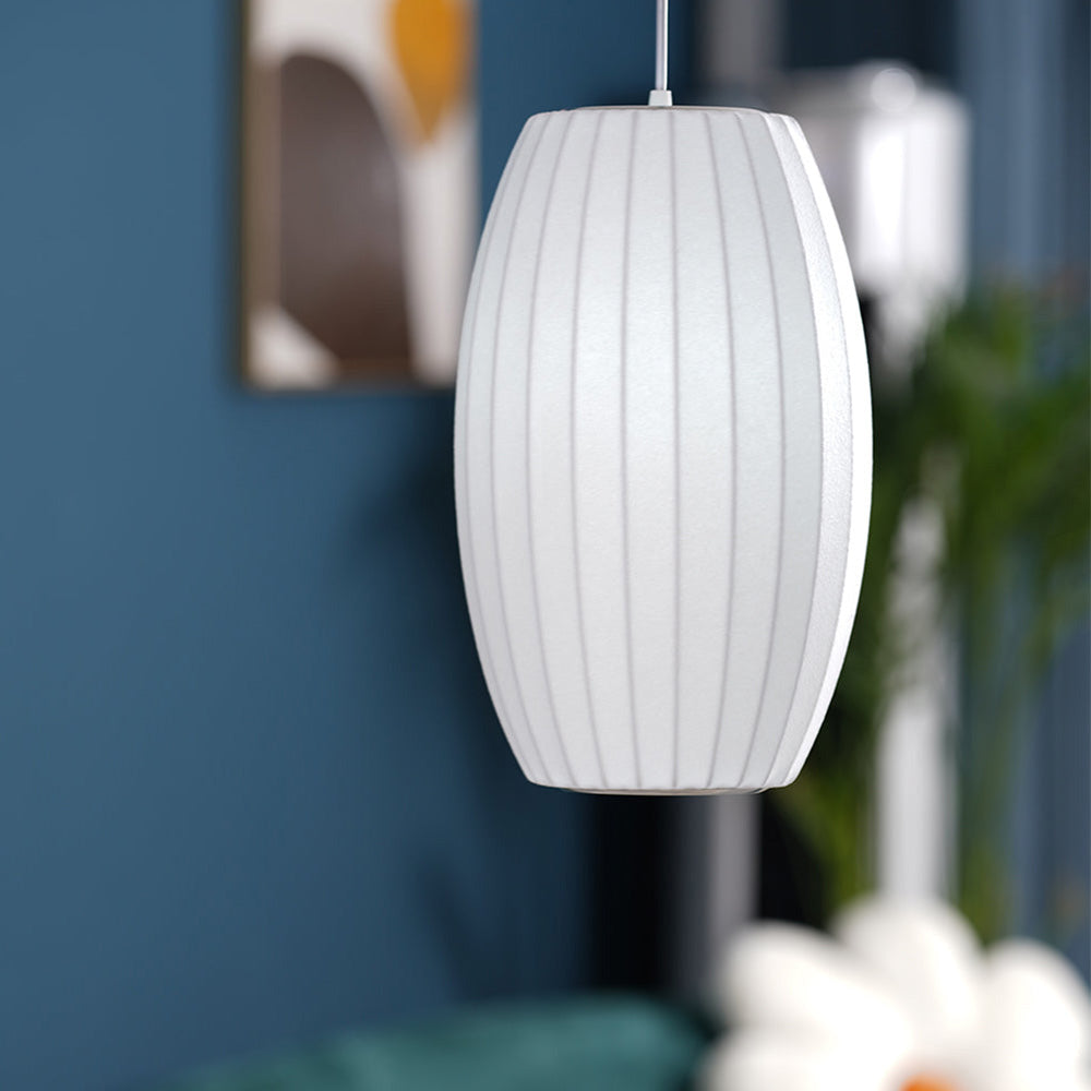 Scandinavian Pendant Light | Minimalist White Saucer Shade | Cozy Indoor Lighting | Brick by Brick