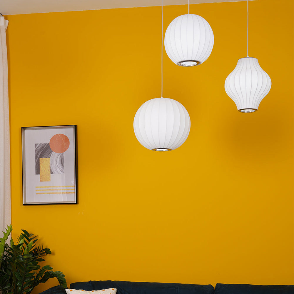 Scandinavian Pendant Light | Minimalist White Saucer Shade | Cozy Indoor Lighting | Brick by Brick
