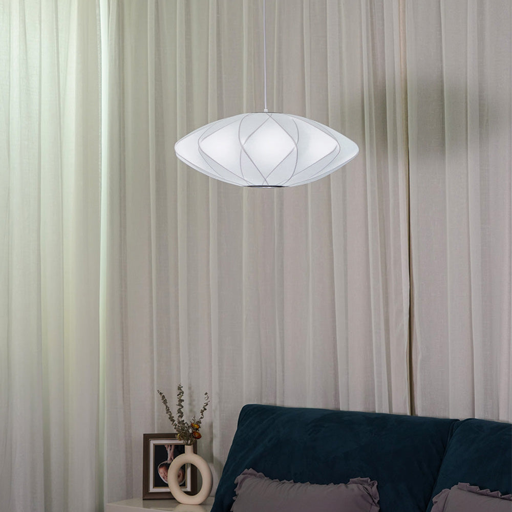 Scandinavian Pendant Light | Minimalist White Saucer Shade | Cozy Indoor Lighting | Brick by Brick