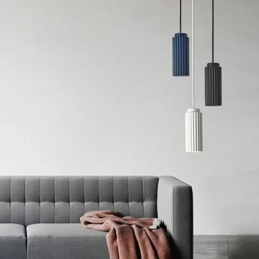 Nordic LED Pendant Light | Warm White Glow | Metal & Glass | Adjustable Height
