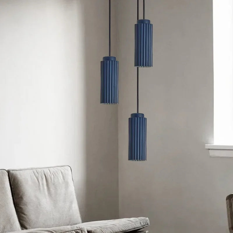 Nordic LED Pendant Light | Warm White Glow | Metal & Glass | Adjustable Height