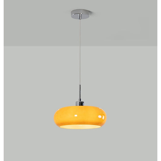 Nordic Art Glass Hanging Light | 3.94 x 11.02 in | Soft Glow Pendant | Elegant Home Lighting | Brick by Brick