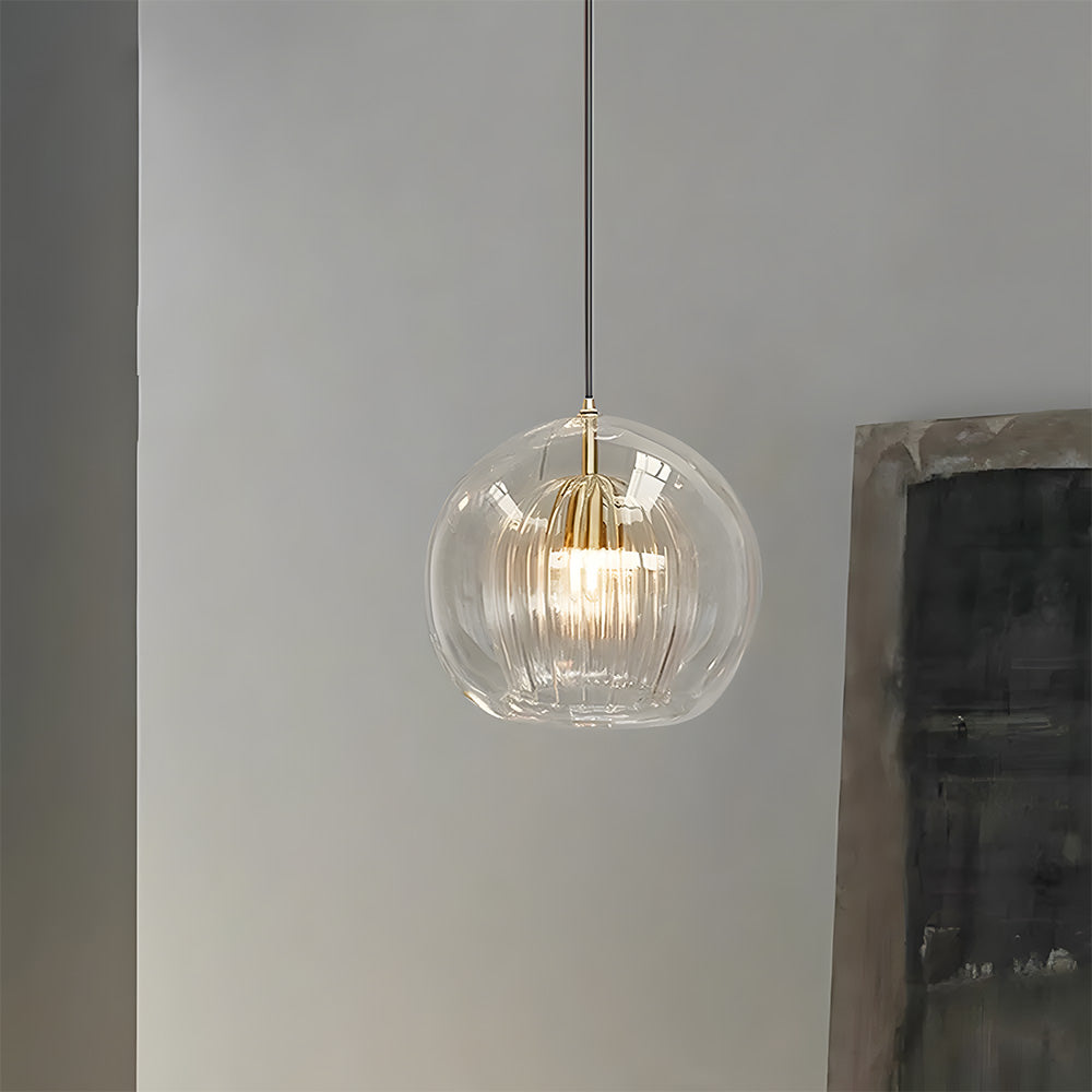 Nordic Pendant Light | Small-Large | Spherical Glass Shade | Modern Ceiling Fixture | Brick by Brick