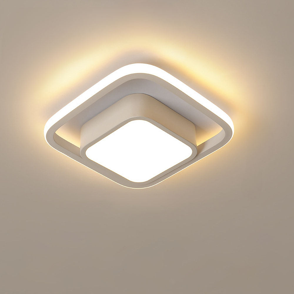 Double Ring LED Ceiling Lamp | 10.6in Diameter | Sleek Minimalist Design | Modern Home Accent | Brick by Brick