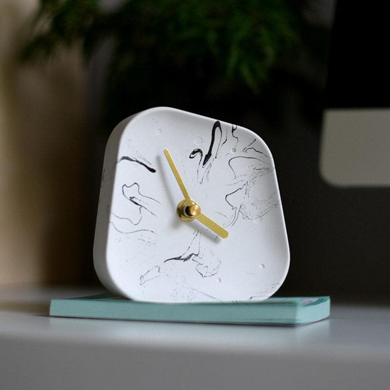 Orlano Cement Desk Clock | Modern Retro Timepiece | 4.5 Concrete & Gold | Stylish Home Decor | Brick by Brick London
Modern Retro Desk Clock | 4.5 Cement & Gold | Silent Operation | Chic Home Decor | Brick by Brick London 3