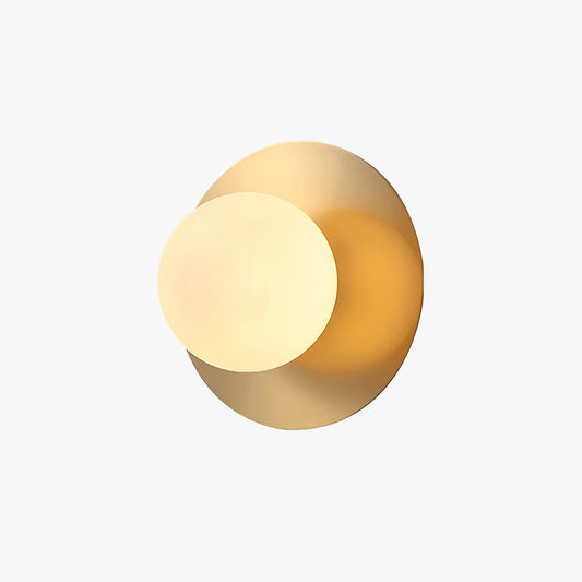 Contemporary Circular Wall Lamp | Dia 7.9 in or 11.8 in | Metal & Glass | Indoor LED | Brick by Brick