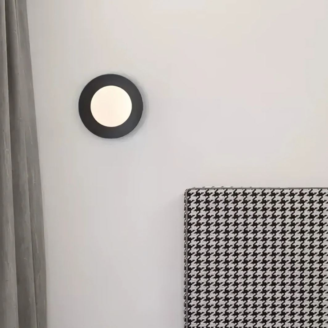 Contemporary Circular Wall Lamp | Dia 7.9 in or 11.8 in | Metal & Glass | Indoor LED | Brick by Brick