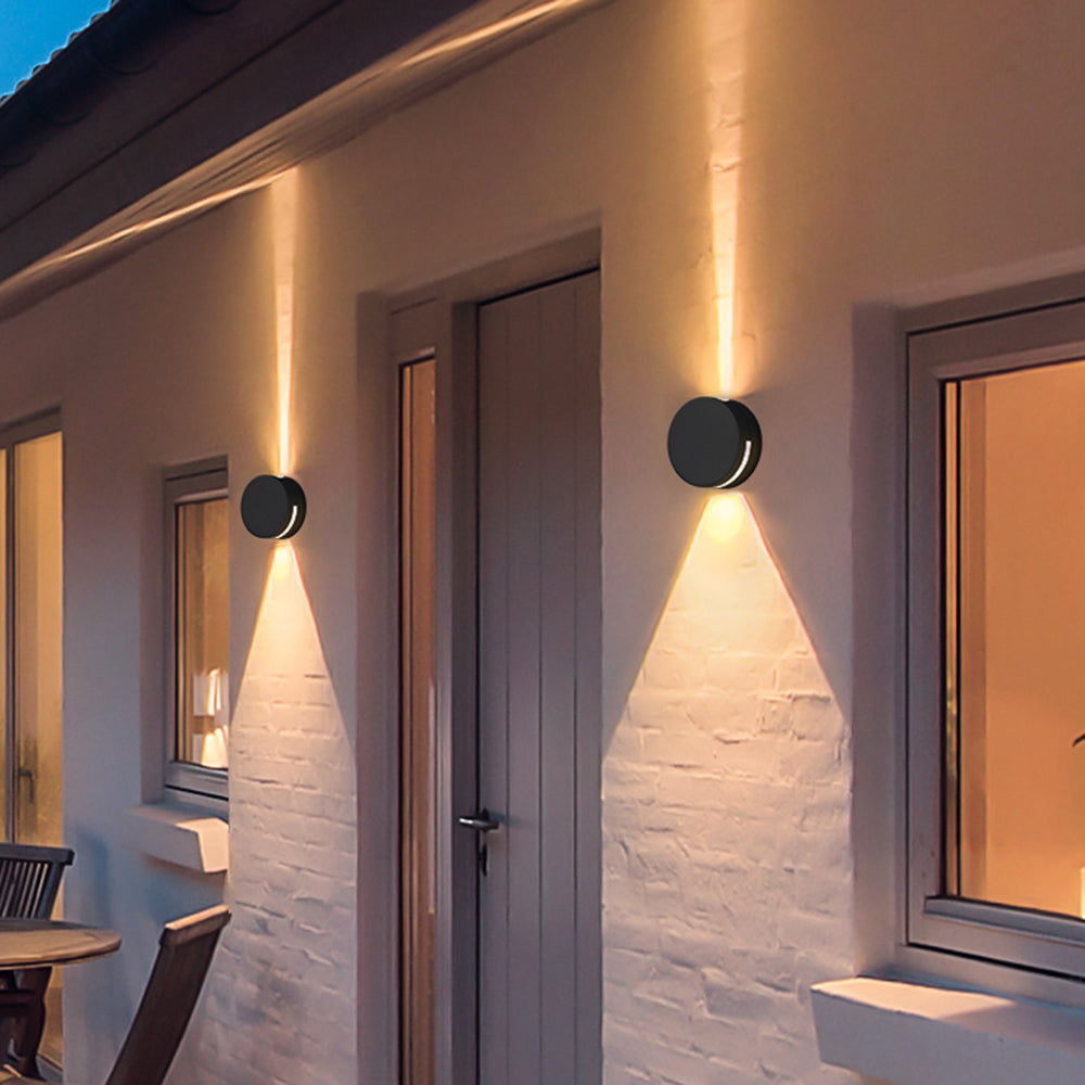 Outdoor Wall Lamp | Dia 5.5in | Minimalist Metal & Glass | IP65 Waterproof | Brick by Brick