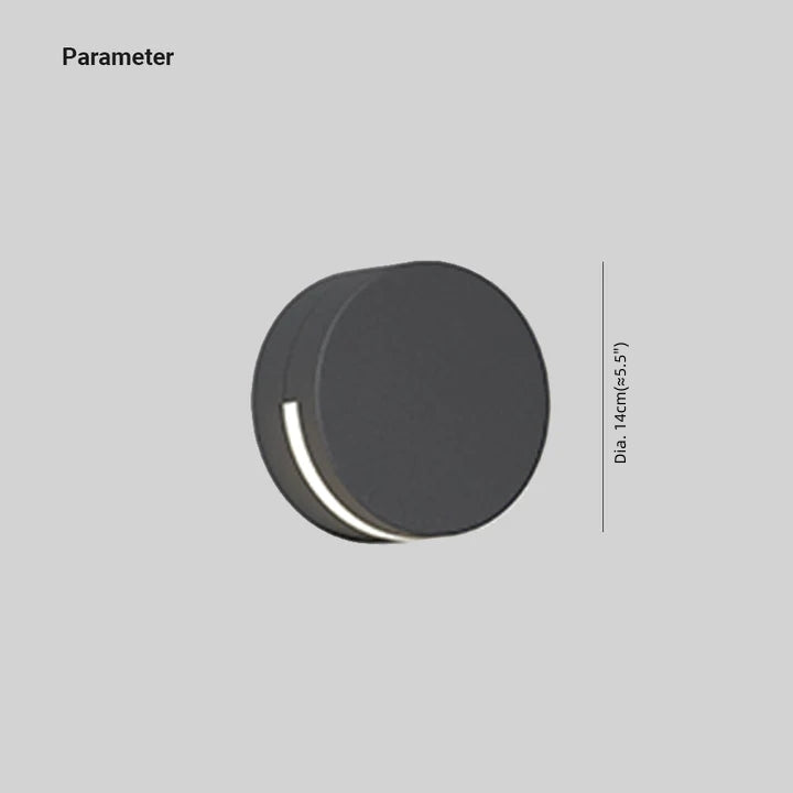 Outdoor Wall Lamp | Dia 5.5in | Minimalist Metal & Glass | IP65 Waterproof | Brick by Brick