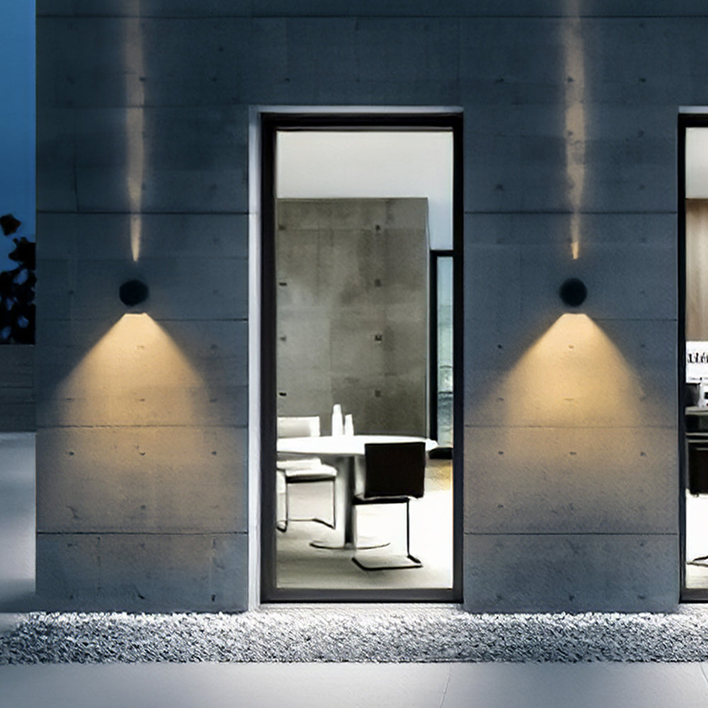 Outdoor Wall Lamp | Dia 5.5in | Minimalist Metal & Glass | IP65 Waterproof | Brick by Brick