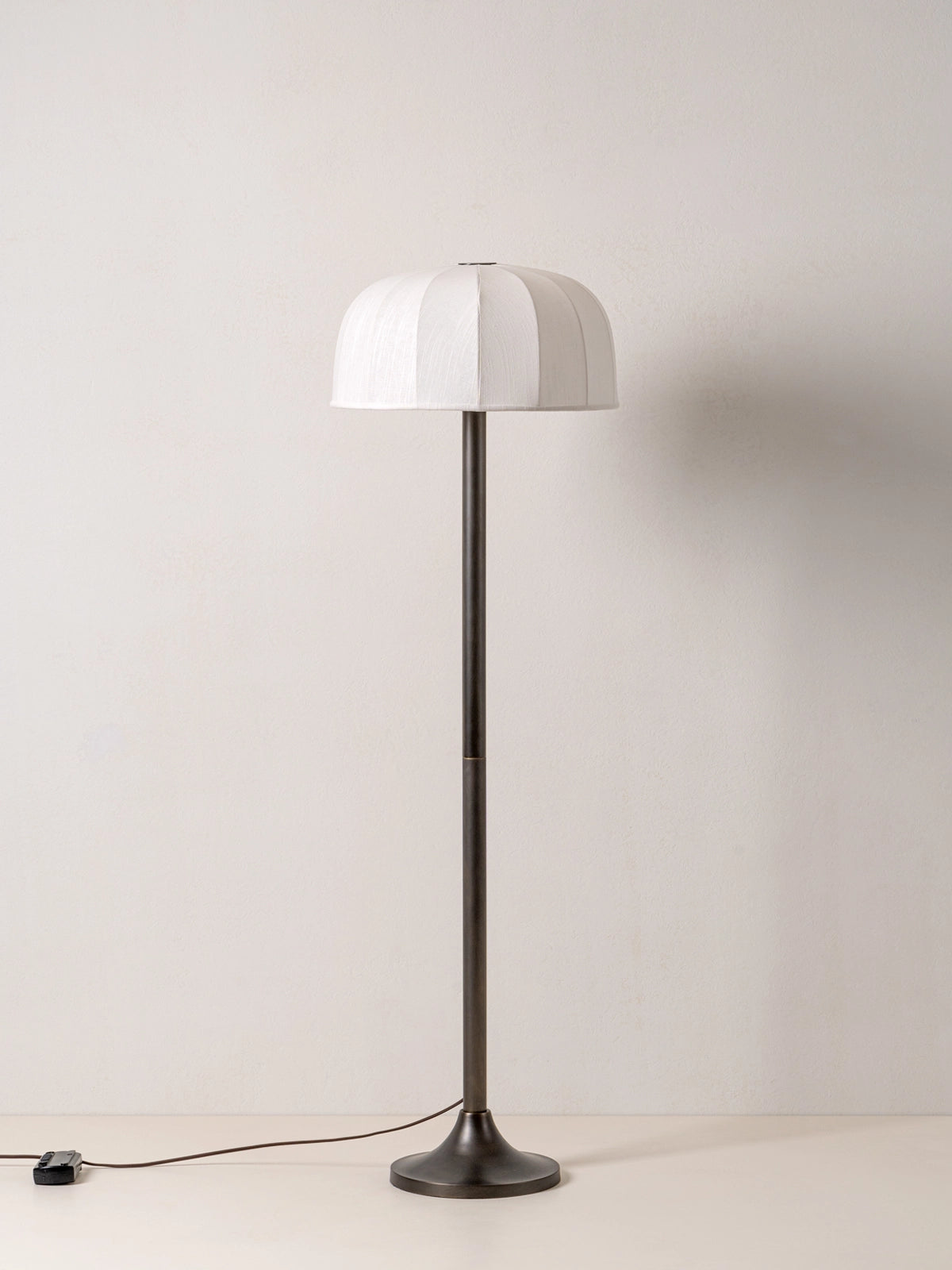 Ottino Floor Lamp Bronze | Art-Deco Inspired Lighting | Linen Shade | Elegant Home Decor | Brick by Brick London 1