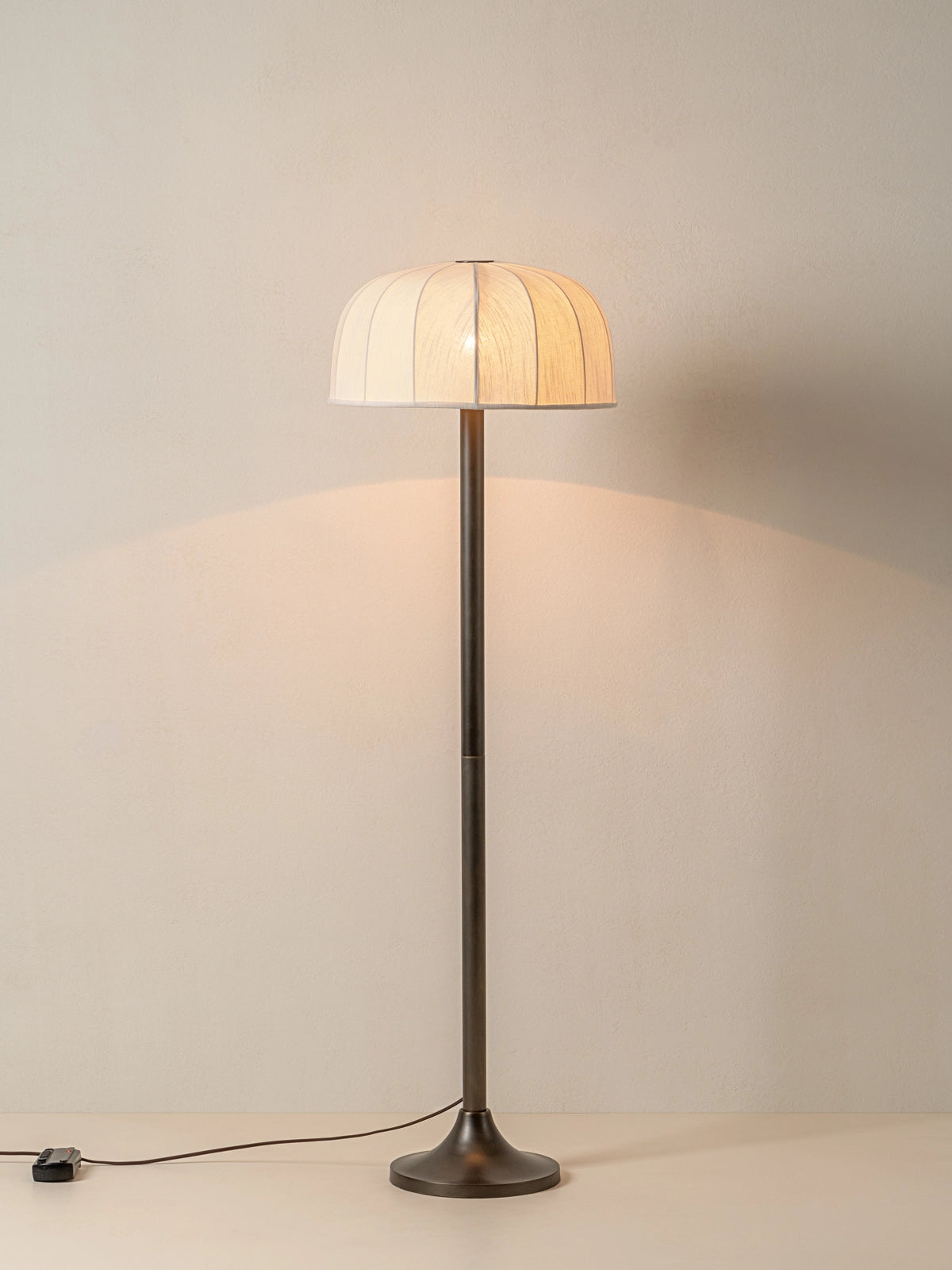 Ottino Floor Lamp Bronze | Art-Deco Inspired Lighting | Linen Shade | Elegant Home Decor | Brick by Brick London 2