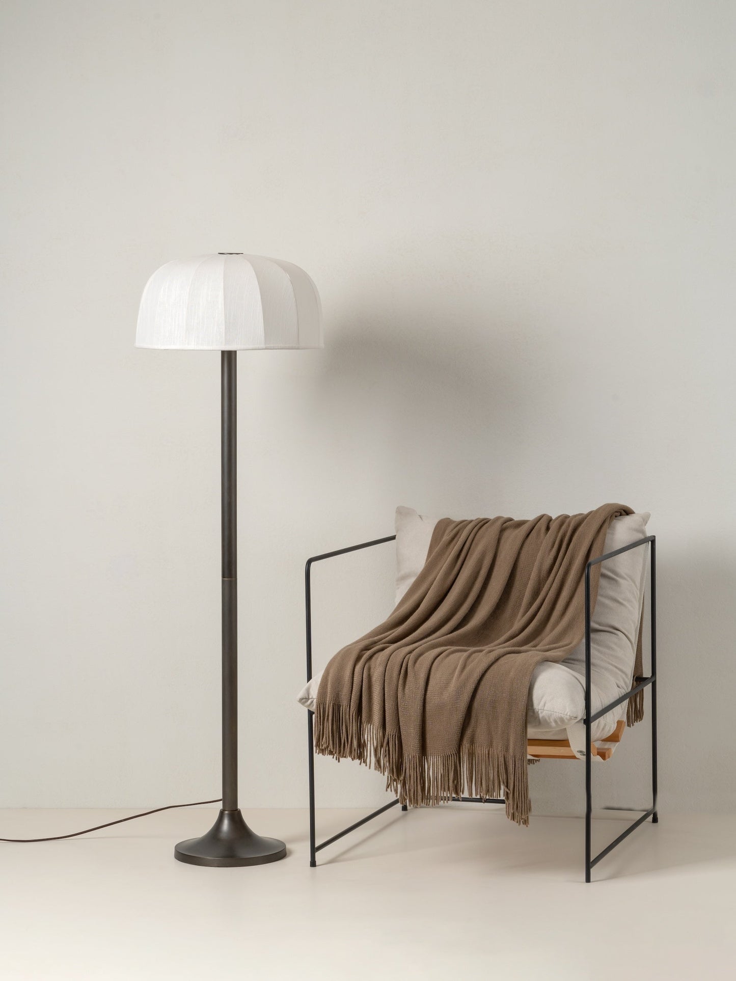 Ottino Floor Lamp Bronze | Art-Deco Inspired Lighting | Linen Shade | Elegant Home Decor | Brick by Brick London 5