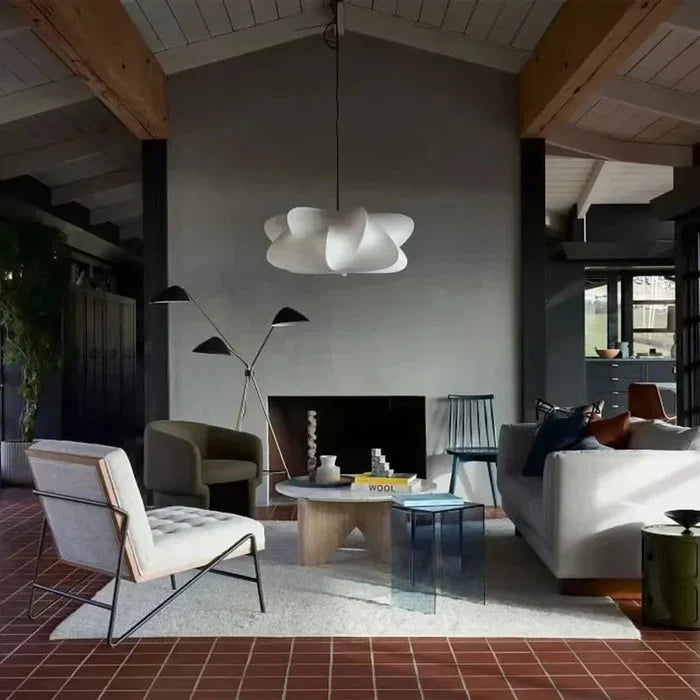 Wabi Sabi Pendant Lamp | 15.7 - 23.6 in | Japanese Silk Shade | Modern Minimalist | LED E27 Compatible | Brick by Brick