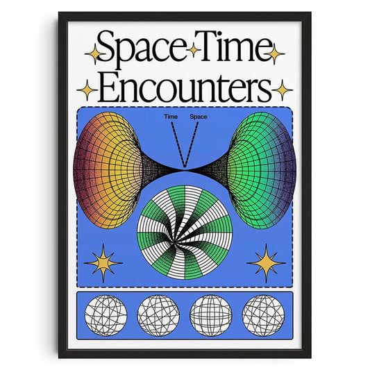 Vintage Abstract  Wall Art | 7.9 - 19.7 in | Mind Maze Poster | Retro Canvas Print | Unframed | Brick by Brick