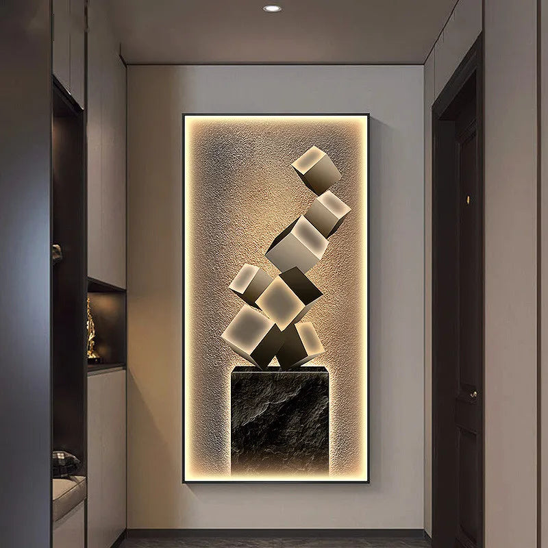 Artistic LED Wall Light | Adjustable Modern Design | Metal & Glass | Brick by Brick