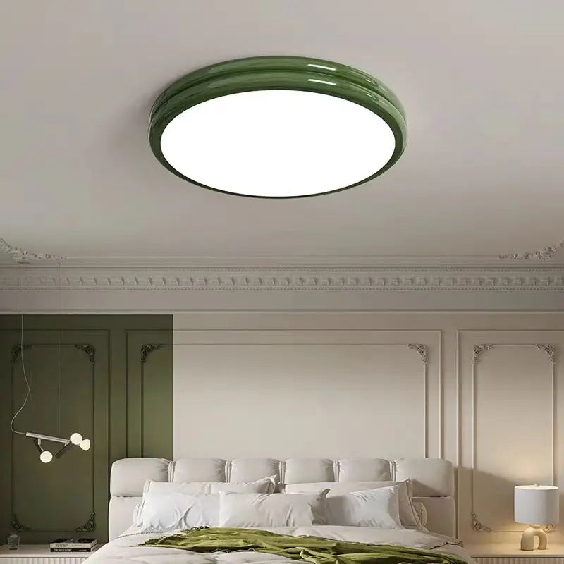 Bauhaus Green Ceiling Lamp | 11.8 - 19.7 in | Round Mid-Century LED Light | Colorful Decorative Lighting | Brick by Brick