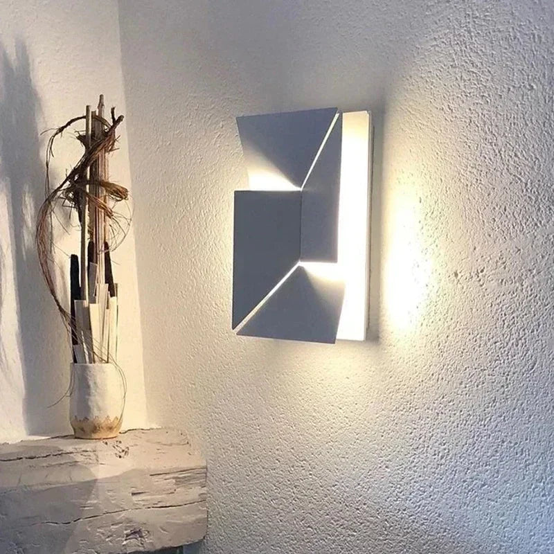 LED 3D Wall Light | Modern Acrylic & Iron Sconce | Adjustable Brightness with Remote | Brick by Brick